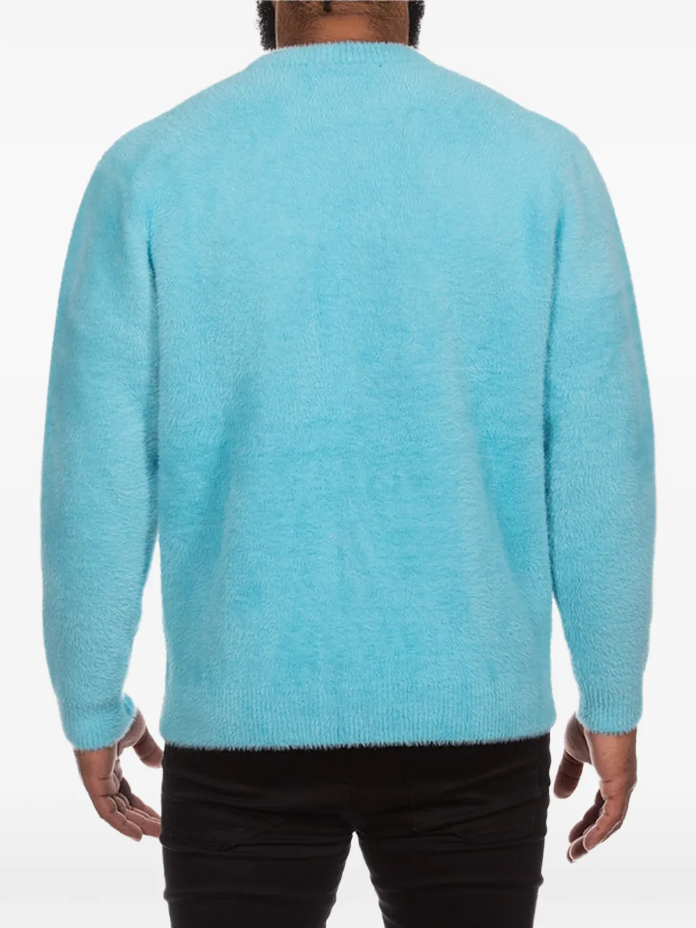 Billionaire Boys Club fuzzy crew-neck sweater Blauw