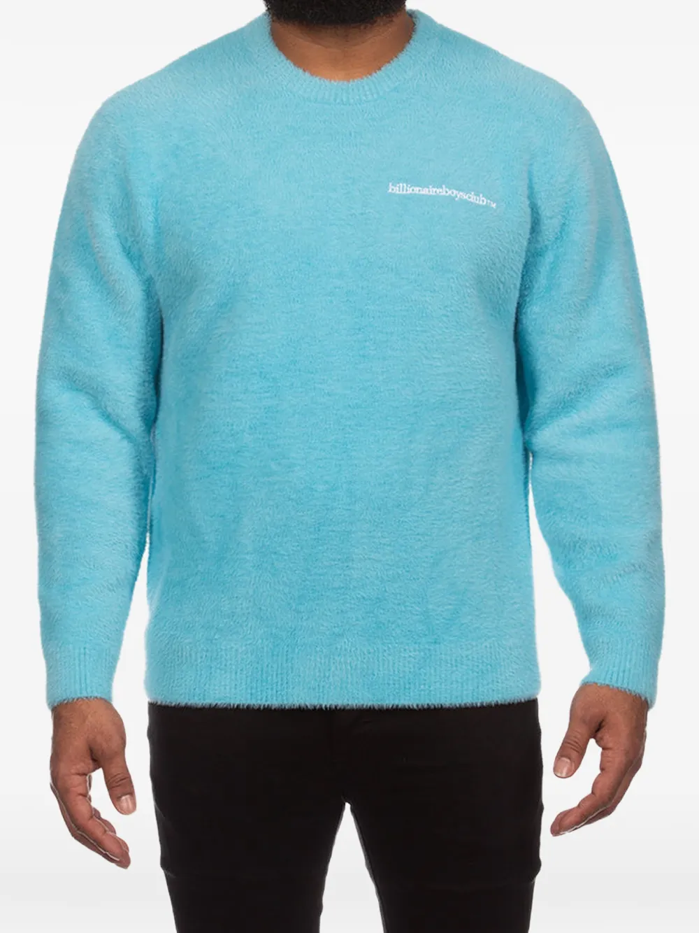 Billionaire Boys Club fuzzy crew-neck sweater Blauw