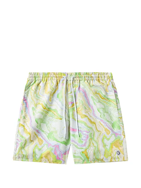 Billionaire Boys Club Birdie badeshorts med marmortryk