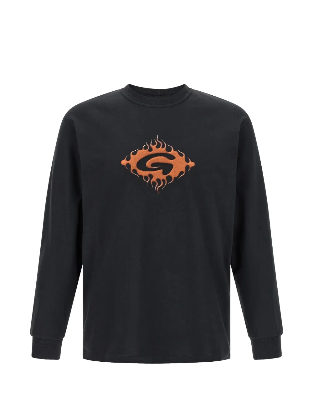 Gramicci flame-print long-sleeve T-shirt - Schwarz