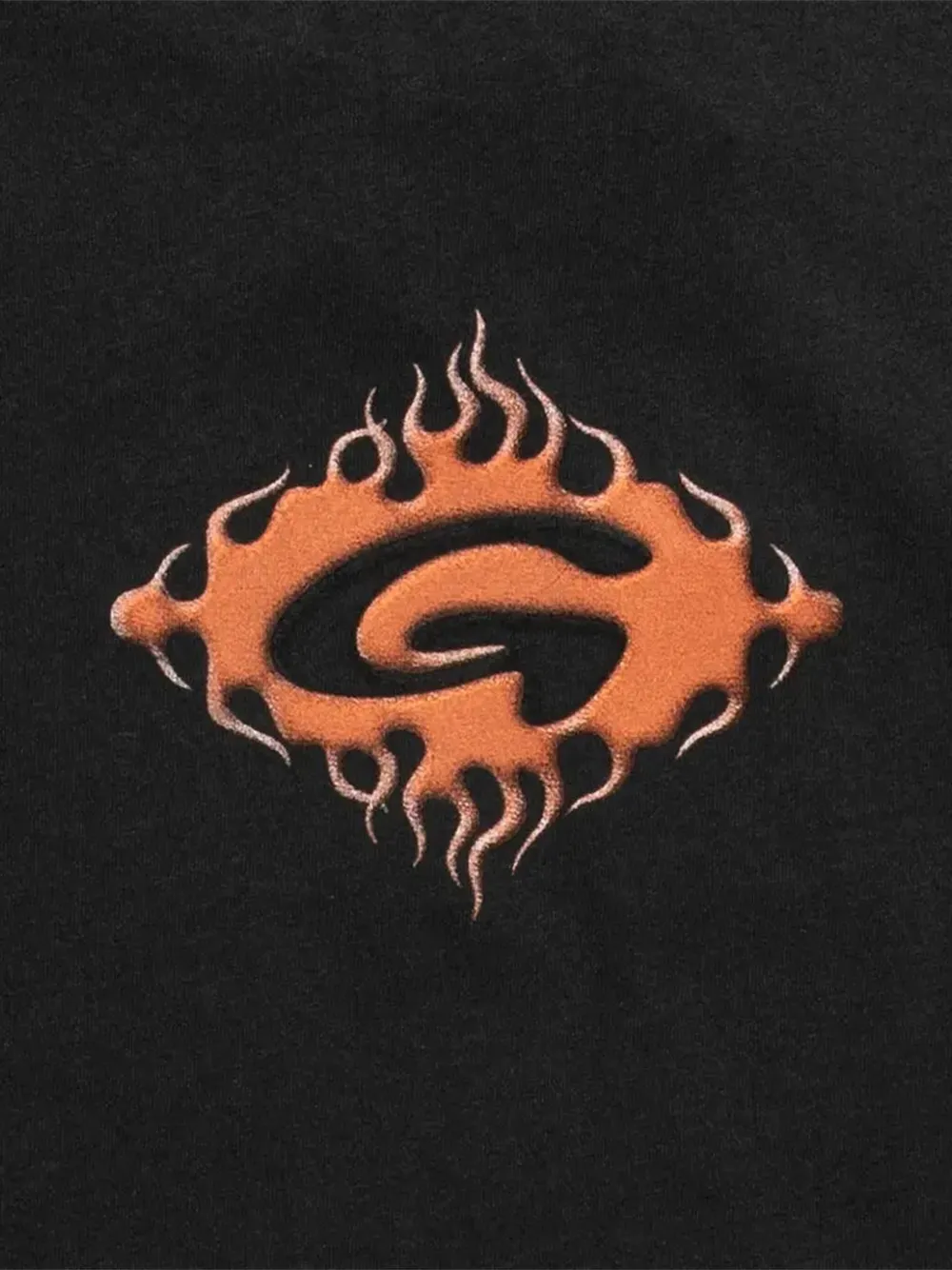 Gramicci flame-print long-sleeve T-shirt Zwart