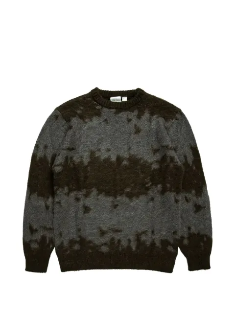 Gramicci splatter mohair-blend sweater