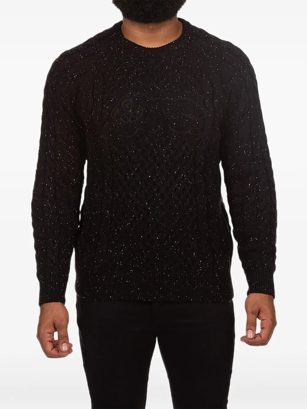ICECREAM Sprinkles cable-knit sweater - Noir ICECREAM Sprinkles cable-knit sweater - Noir
