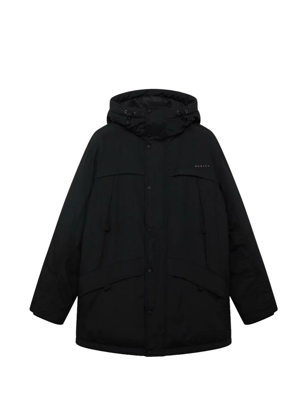 Oakley Mtn Ridge hooded parka in Black