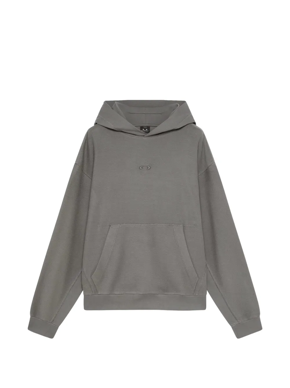 Oakley dual-jersey logo-patch hoodie Grijs