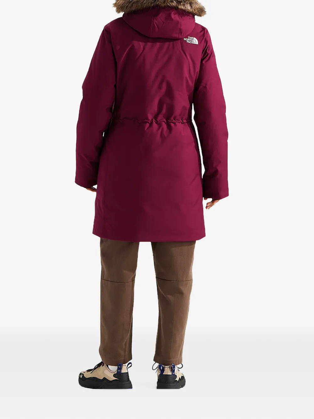 The North Face Arctic faux fur-trimmed parka Roze