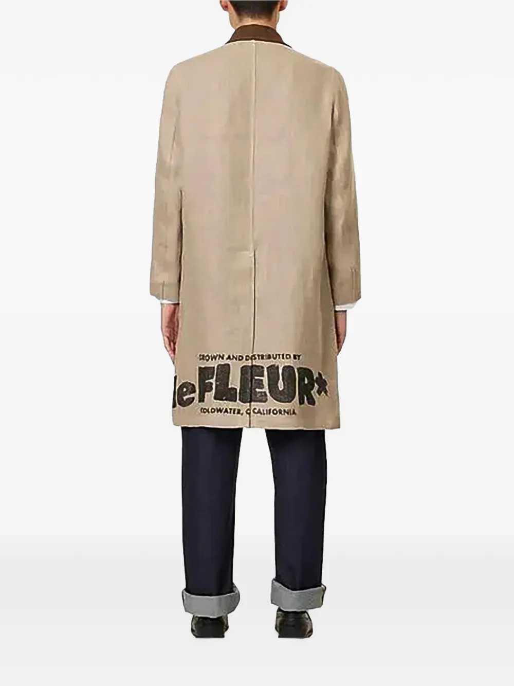 GOLF le FLEUR* button-up trench coat Bruin