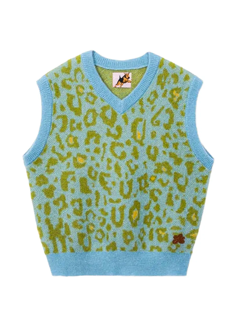 GOLF le FLEUR* Fleur Camo sleeveless sweater - Blu