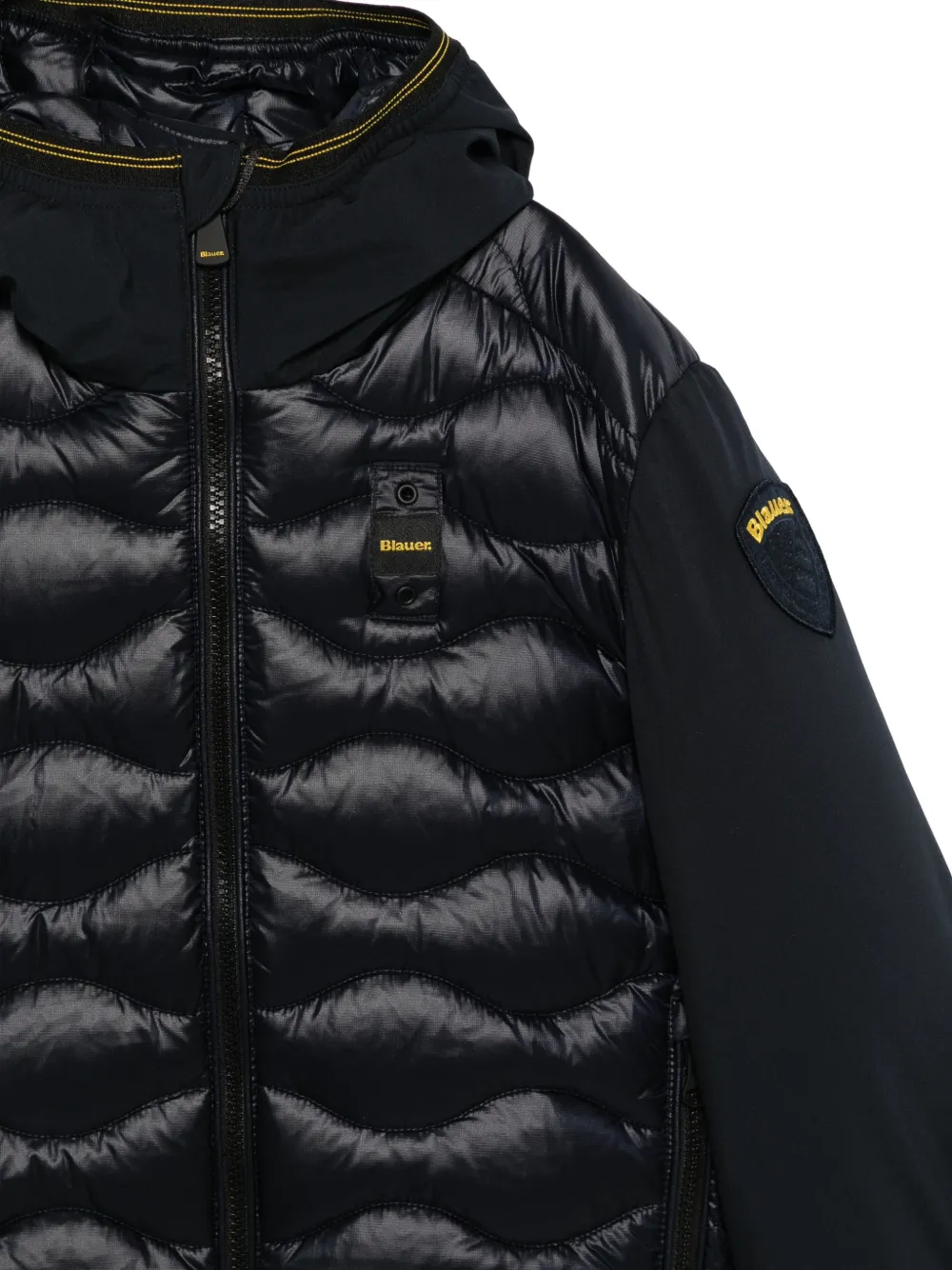 Blauer quilted hooded jacket Blauw