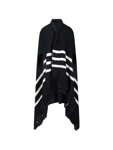 PAMPA THE BRAND striped fringed cape