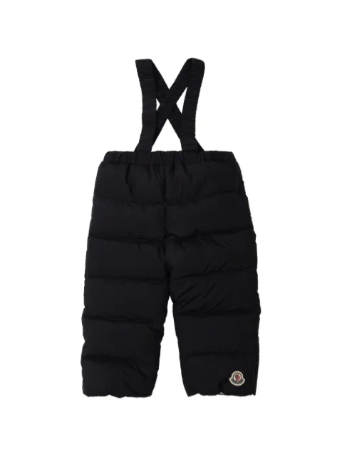 Moncler Enfant quilted suspender trousers