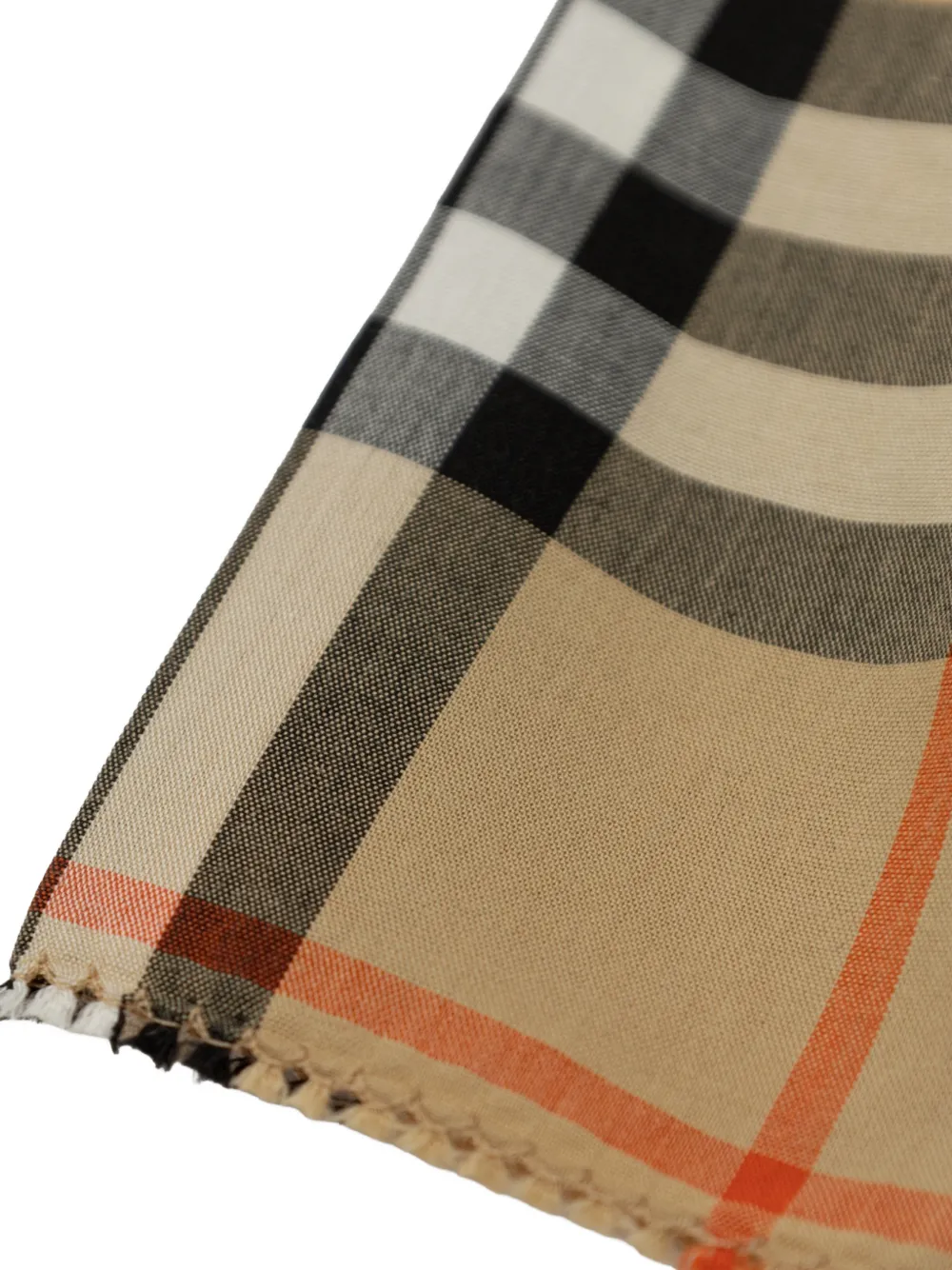Burberry Kids Gesmockte jurk met geruite print Beige