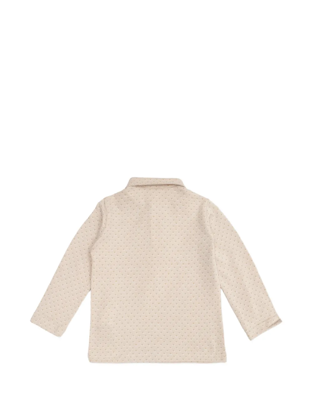 Versace Kids Poloshirt met logopatch Beige