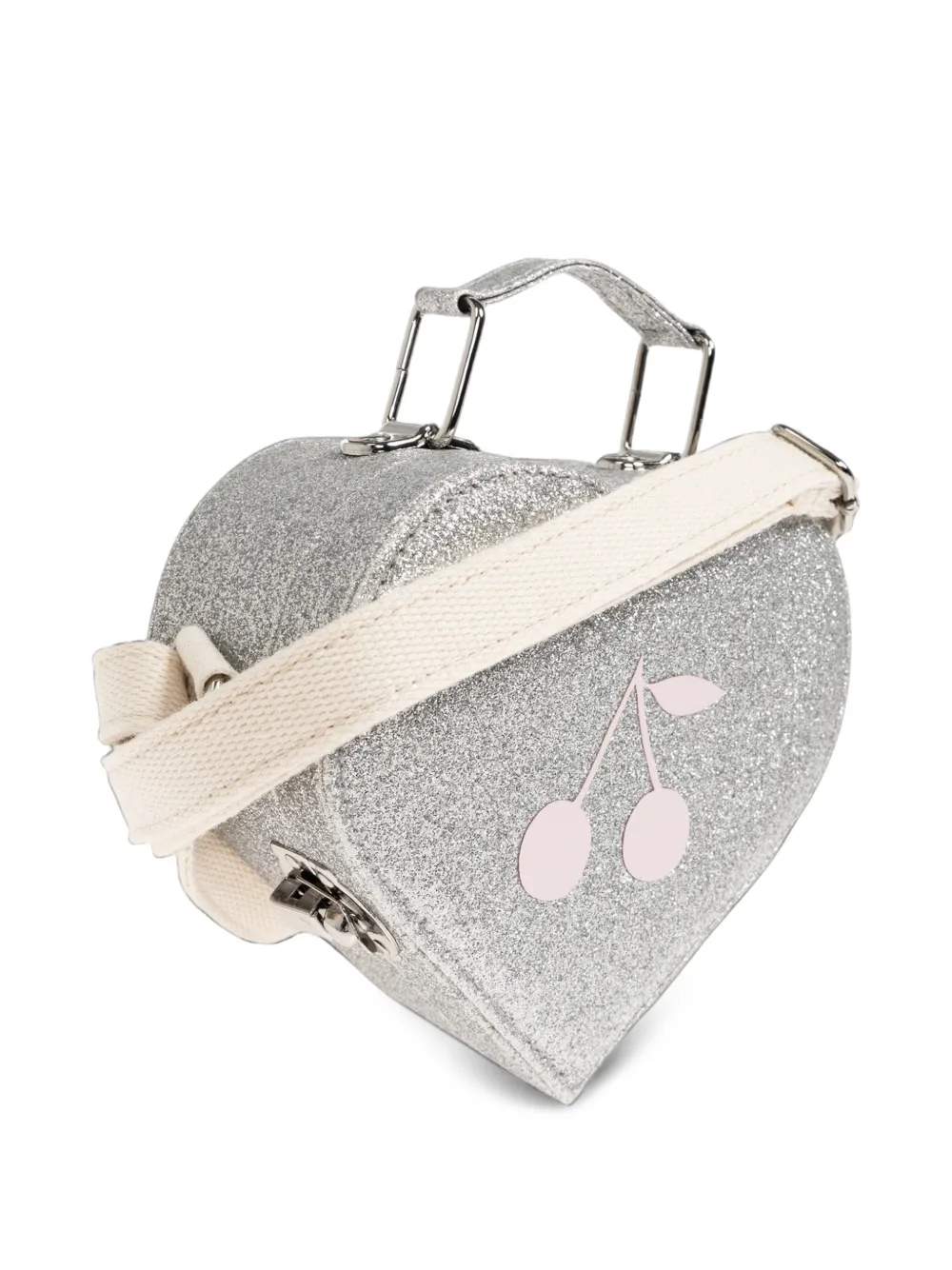 Bonpoint Mariha glitter-effect cherry-print bag Zilver