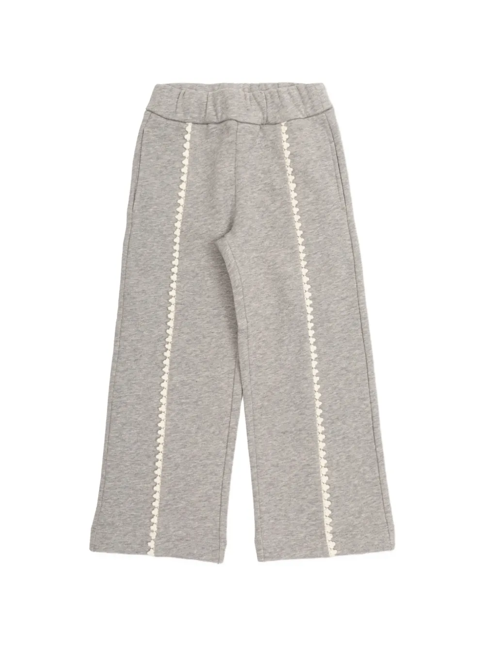 Moncler Enfant Broek met gehaakte afwerking Grijs