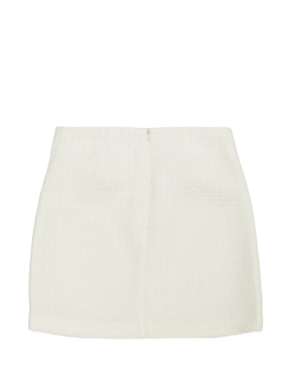 Self-Portrait Kids bow-detail tweed skirt Beige