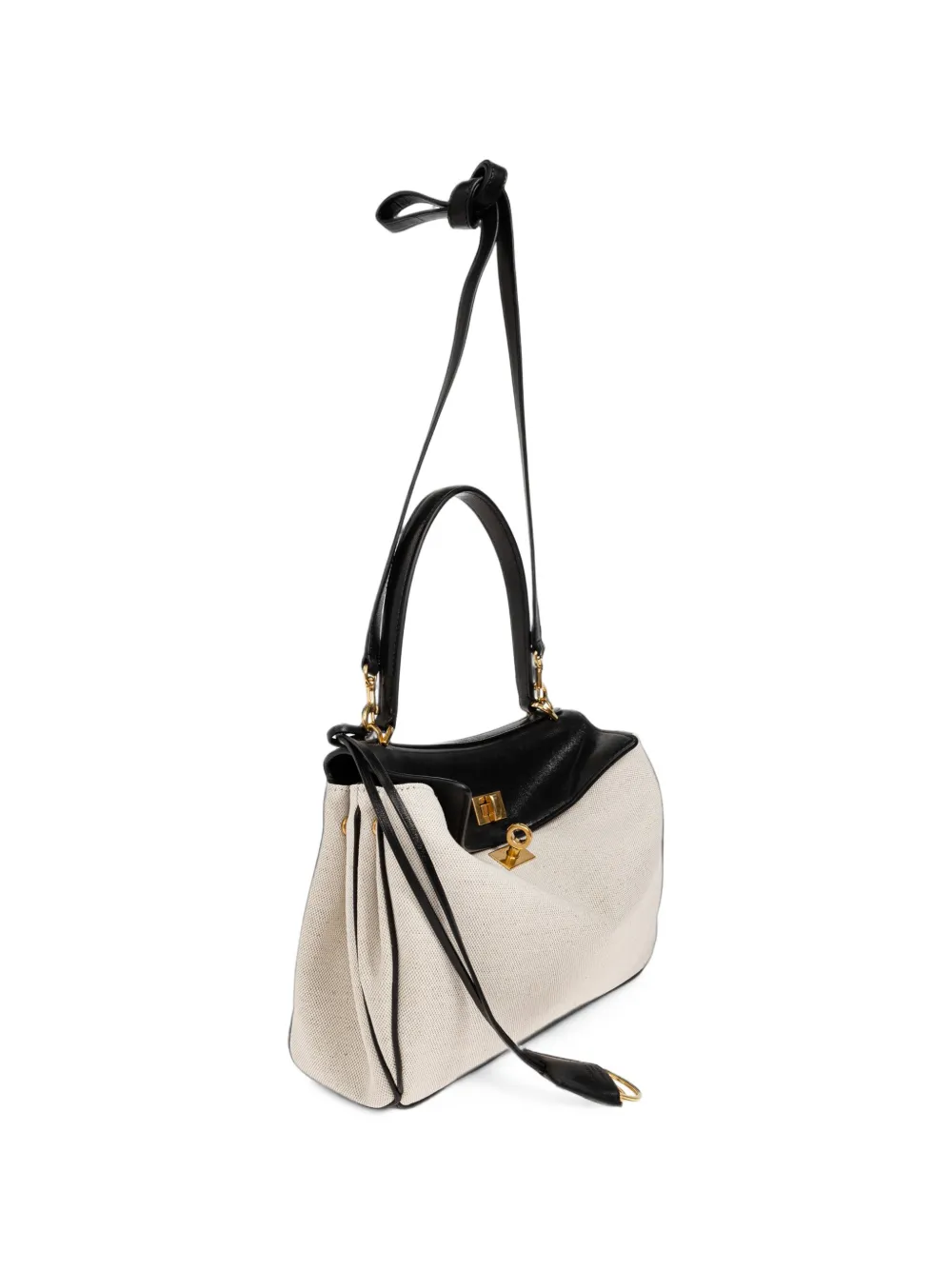 Balenciaga Rodeo handbag small in beige/black - Neutrals