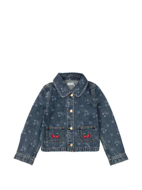 Self-Portrait Kids chaqueta vaquera con detalle de cereza