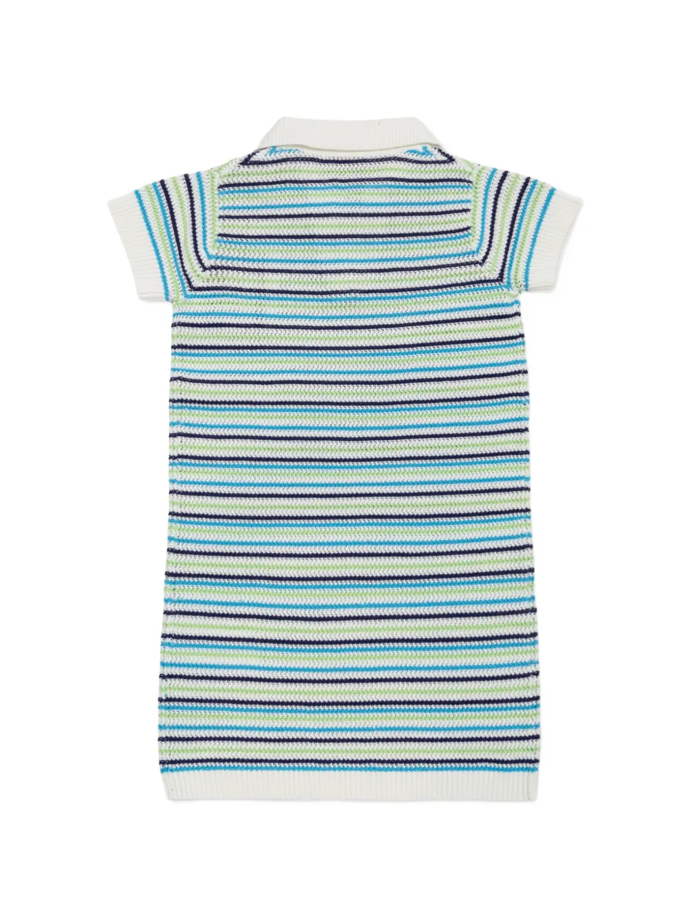 CASABLANCA KIDS striped crocheted dress Wit