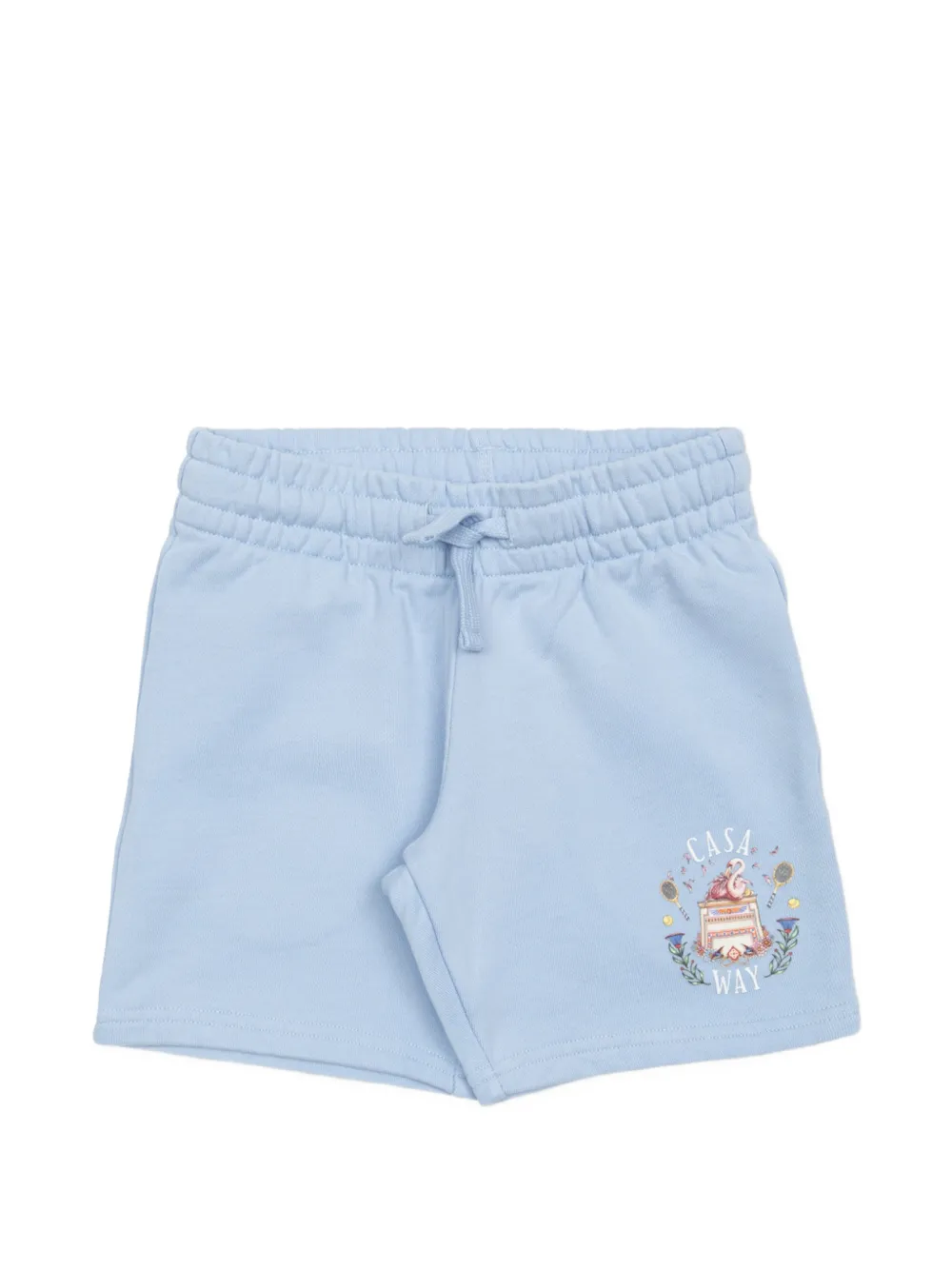 CASABLANCA KIDS Casa Way logo-print shorts Blauw