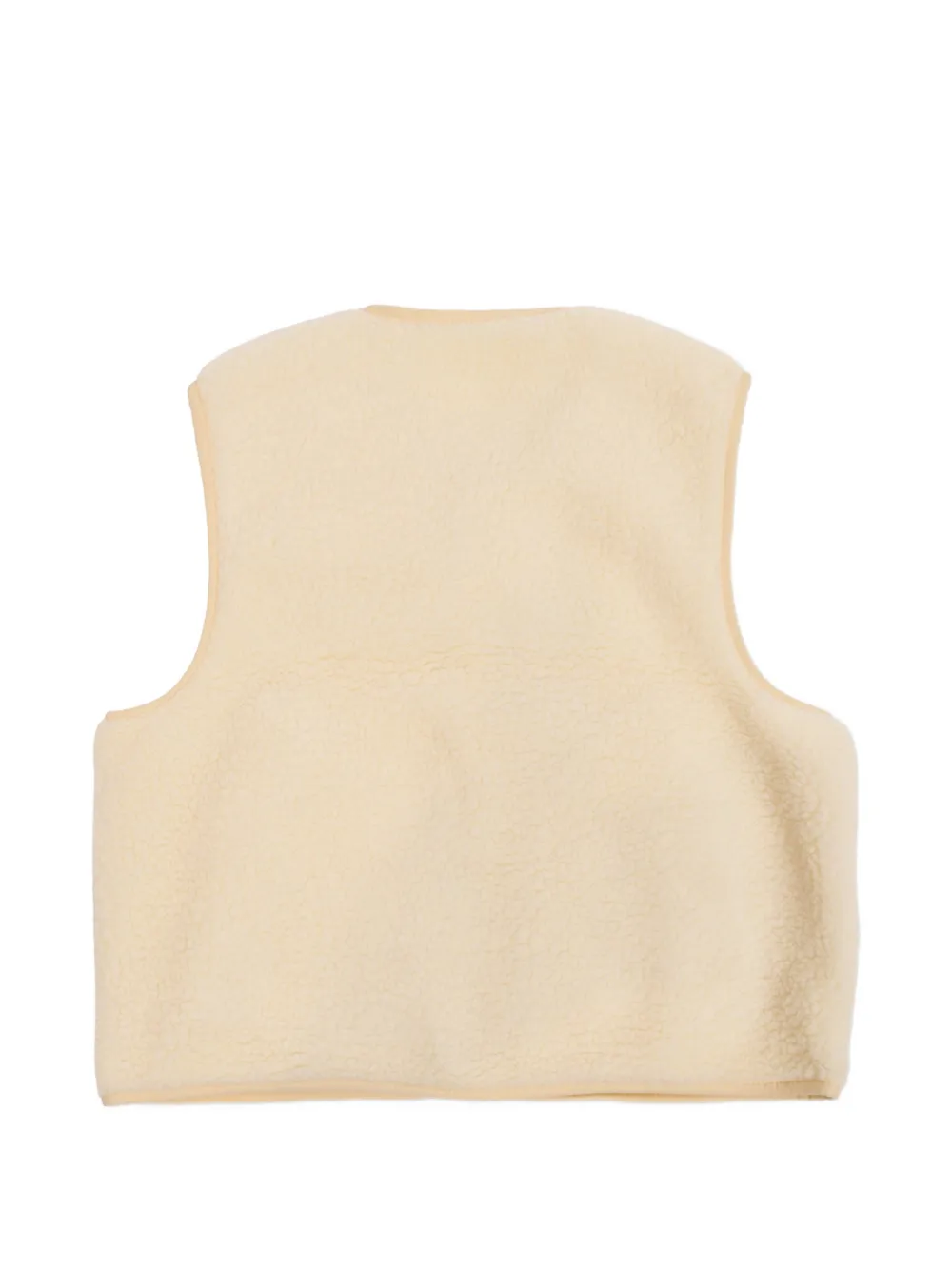 American Vintage Kids Hoktown fleece top met logo-patch Wit
