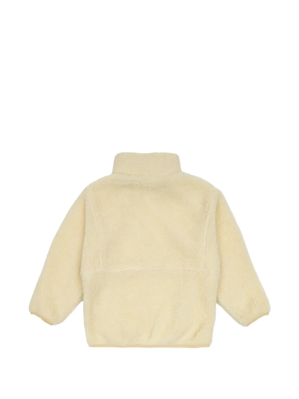 American Vintage Kids Hoktown logo-patch fleece sweatshirt Beige