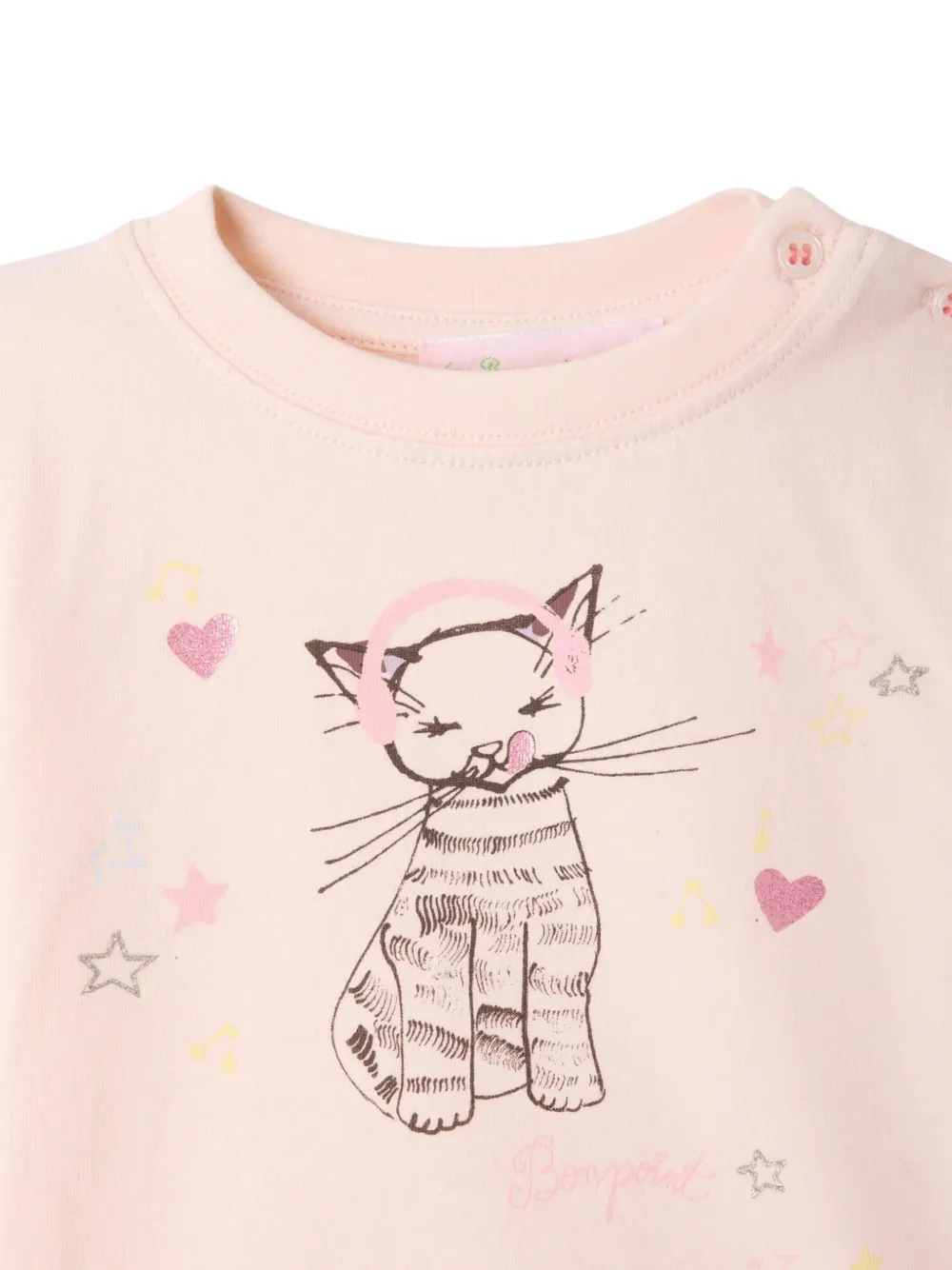 Bonpoint Aiman T-shirt met grafische print Roze