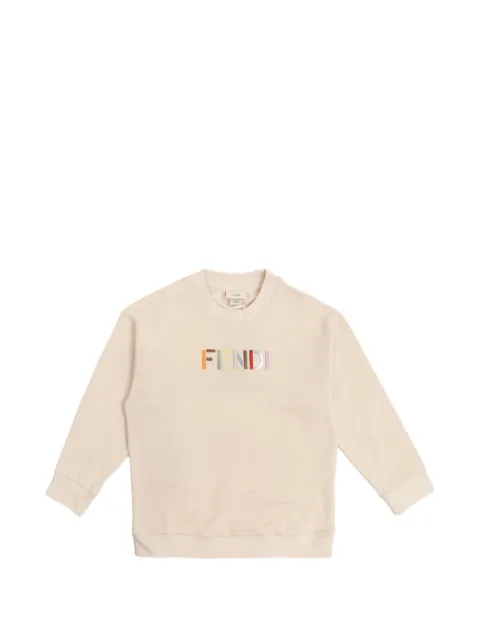Fendi Kids logo-embroidered sweatshirt