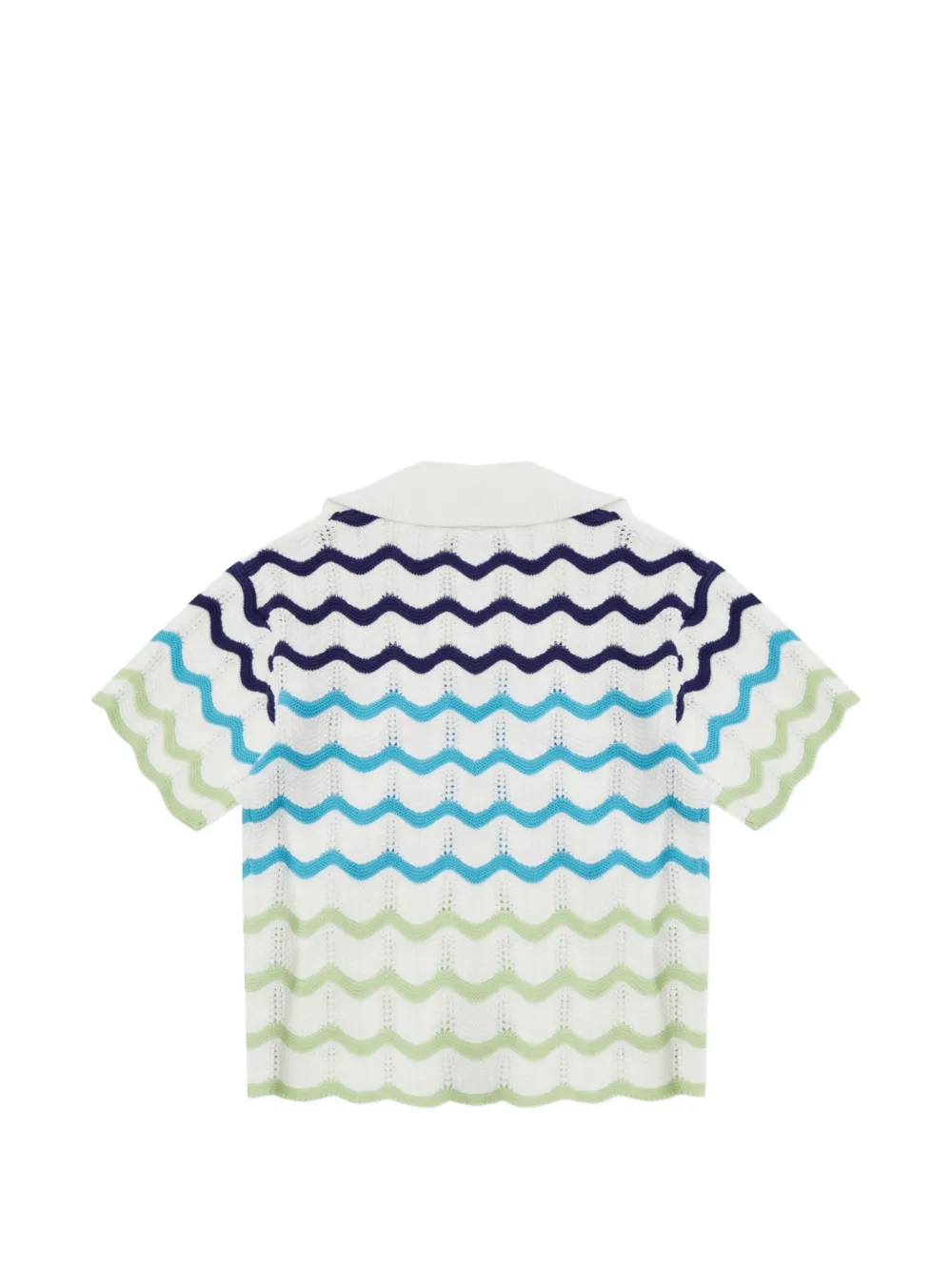 CASABLANCA KIDS crocheted zig-zag shirt Beige