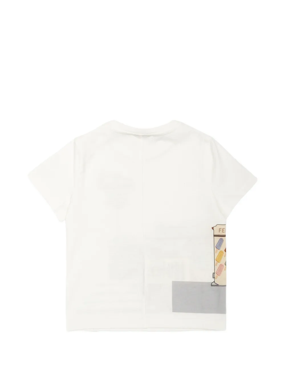 Fendi Kids graphic-print T-shirt Wit