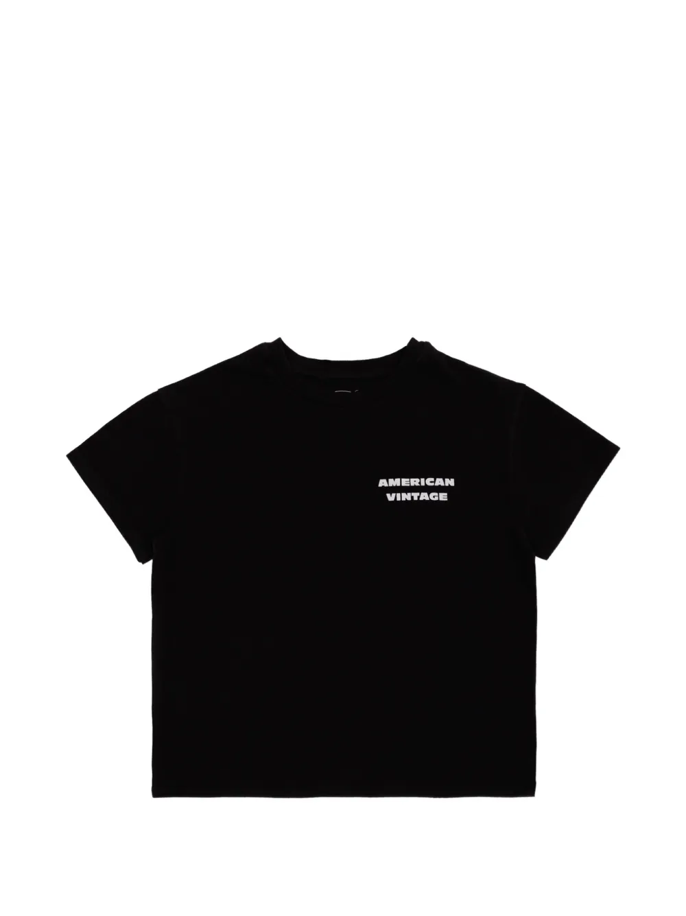 American Vintage Kids T-shirt Fizvalley con stampa - Nero
