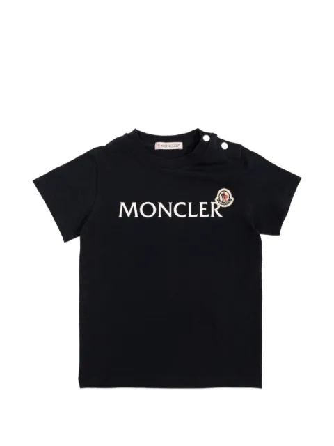 Moncler Enfant logo-print shoulder-button T-shirt