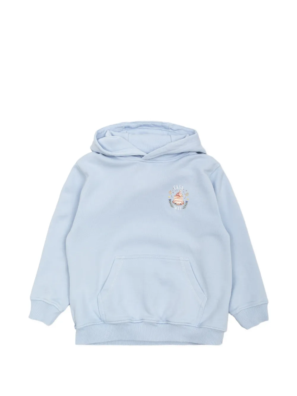 CASABLANCA KIDS Casa Way graphic-print hoodie Blauw