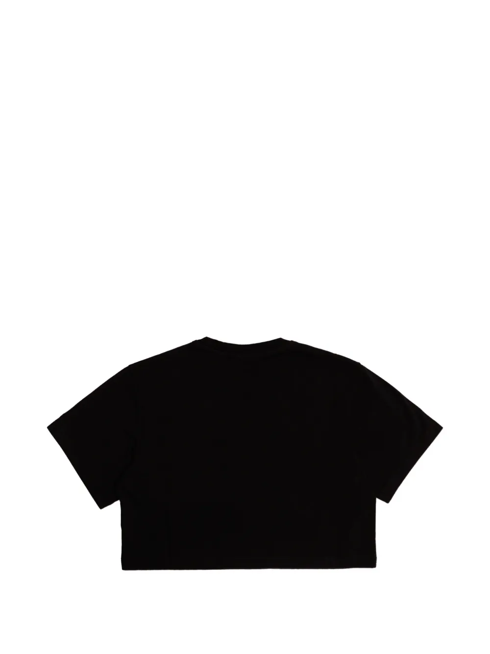 Off-White Kids sequin-embellished cropped T-shirt Zwart