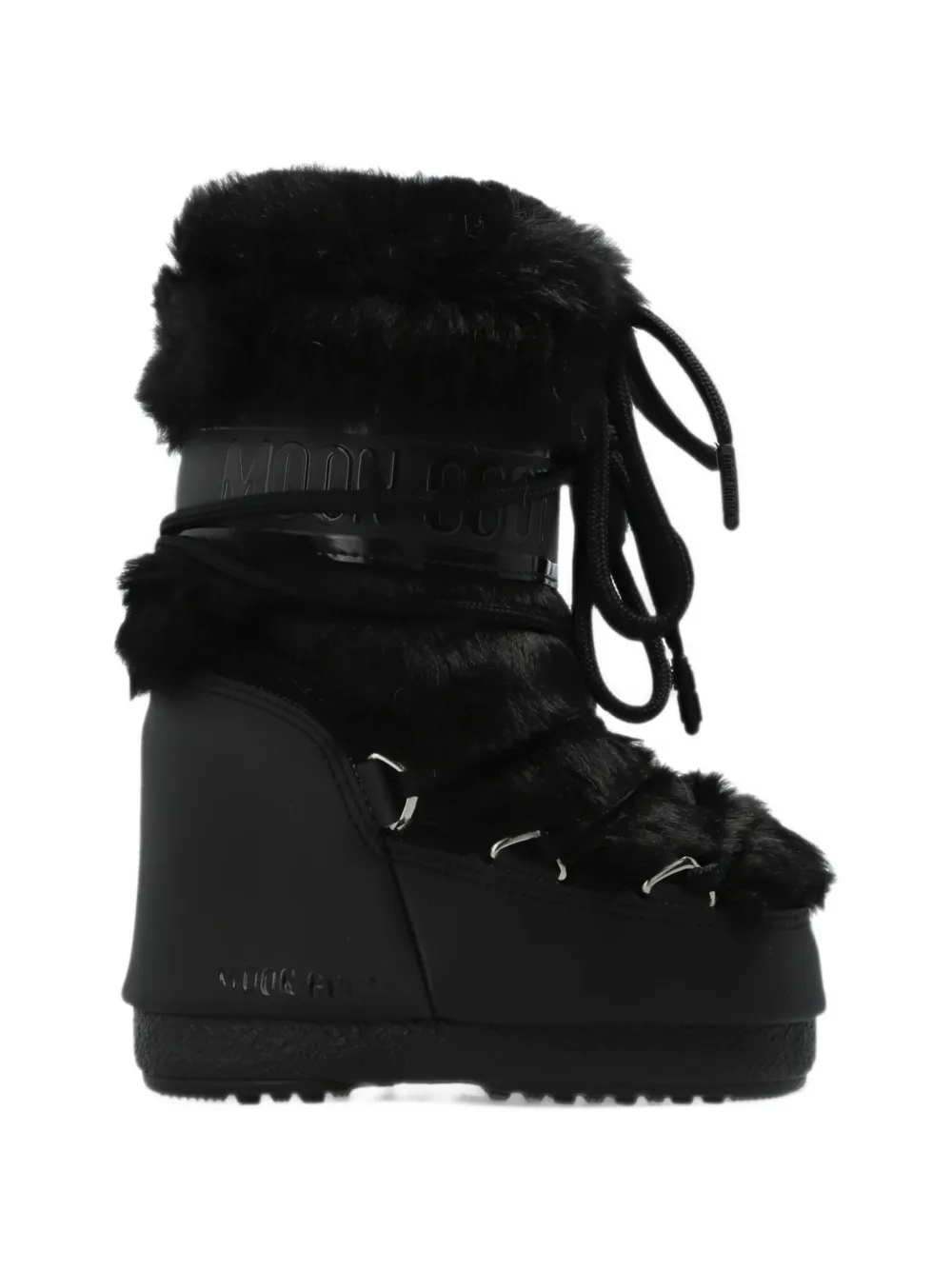 Moon Boot Kids Icon faux-fur snow boots - Nero