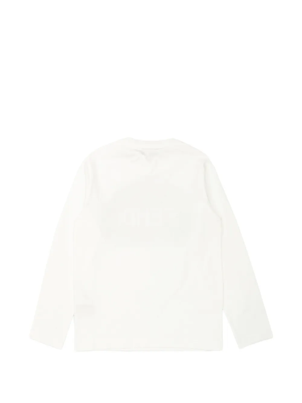 Fendi Kids logo-print long-sleeve T-shirt Wit