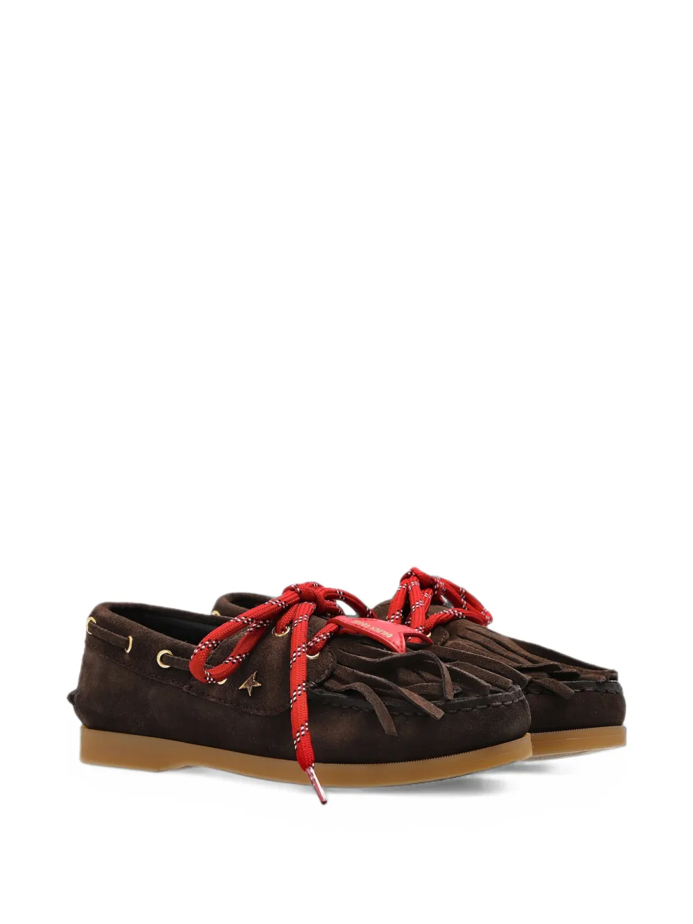 Golden Goose Kids Cruise fringe loafers - Marrone