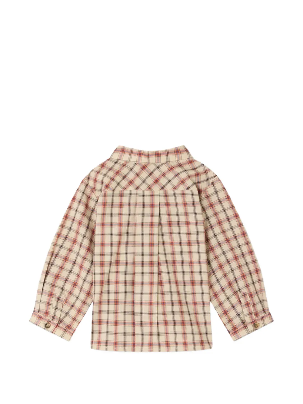 Bonpoint Gillo geruit shirt Beige