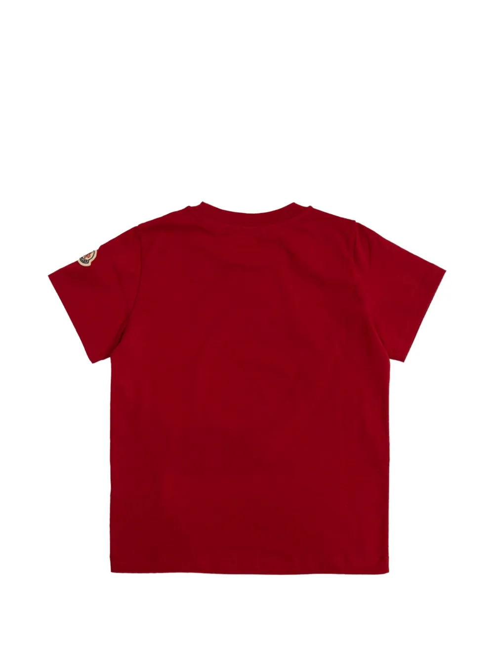 Moncler Enfant T-shirt met bliksemflitsprint Rood