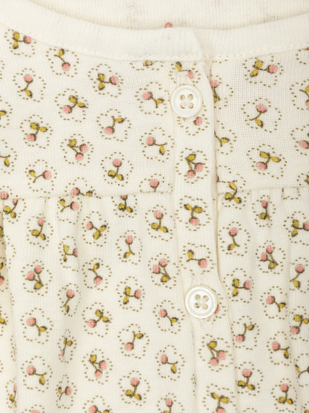 Bonpoint Bellina cherry-print pyjamas Beige