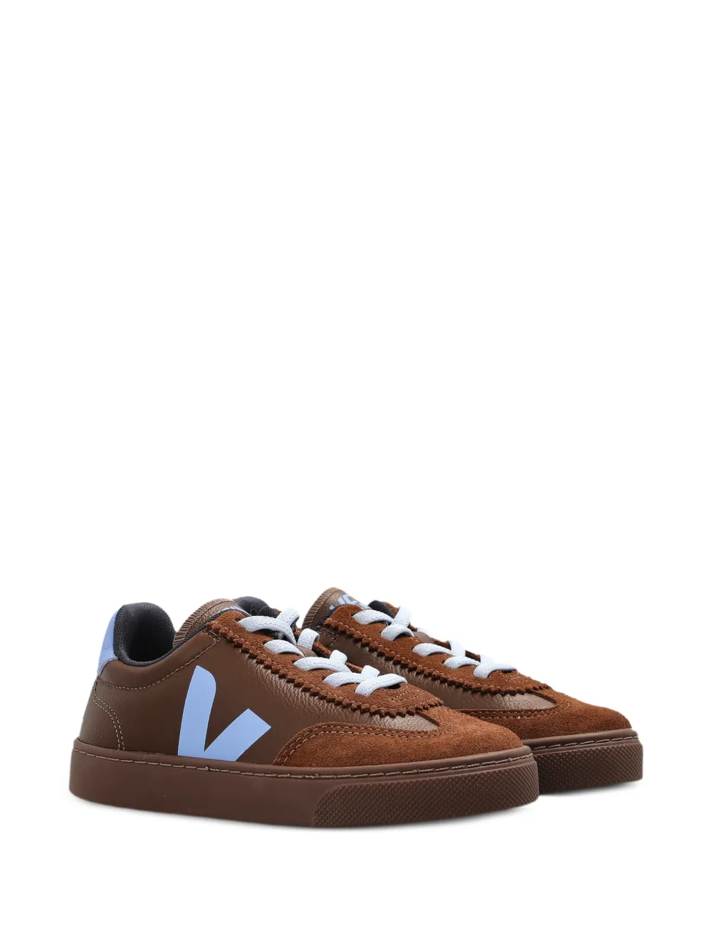 VEJA Kids Volley O.T. leather sneakers - Marrone