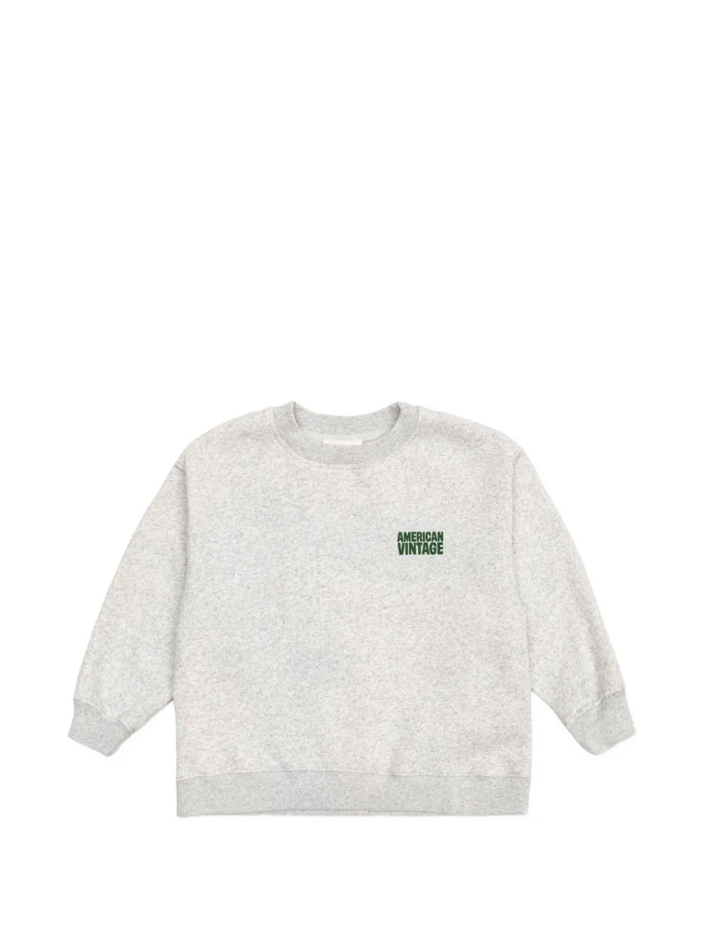 American Vintage Kids logo-print sweatshirt - Grigio