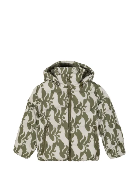 Stella McCartney Kids horse-print hooded jacket