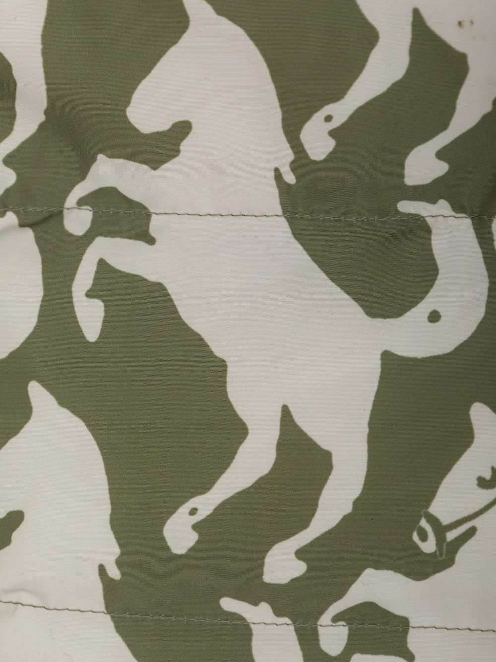 Stella McCartney Kids horse-print hooded jacket Groen