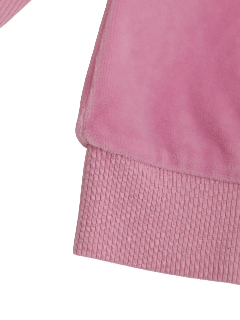 Bobo Choses Fluwelen sweater met logo-patch Roze