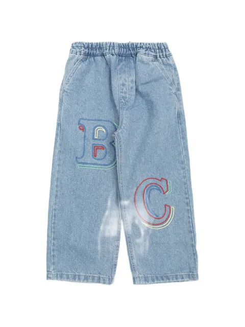 Bobo Choses embroidered logo jeans