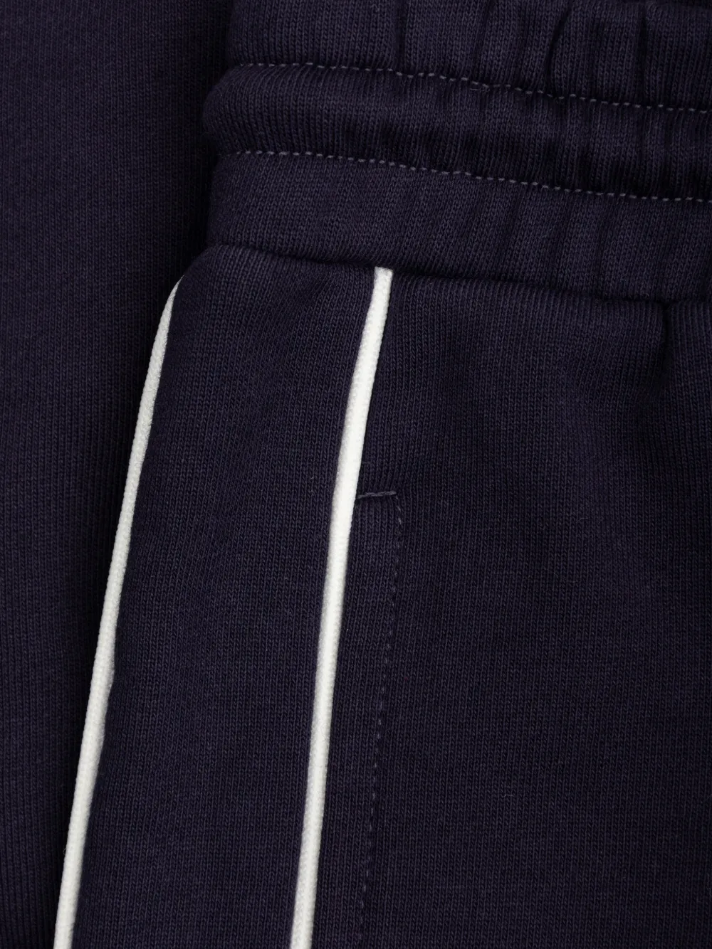 Stella McCartney Kids side-stripe logo-patch tracksuit set Blauw