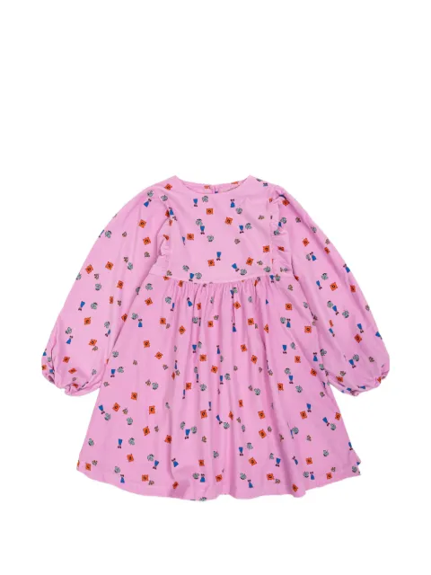 Bobo Choses puff-sleeve corduroy dress