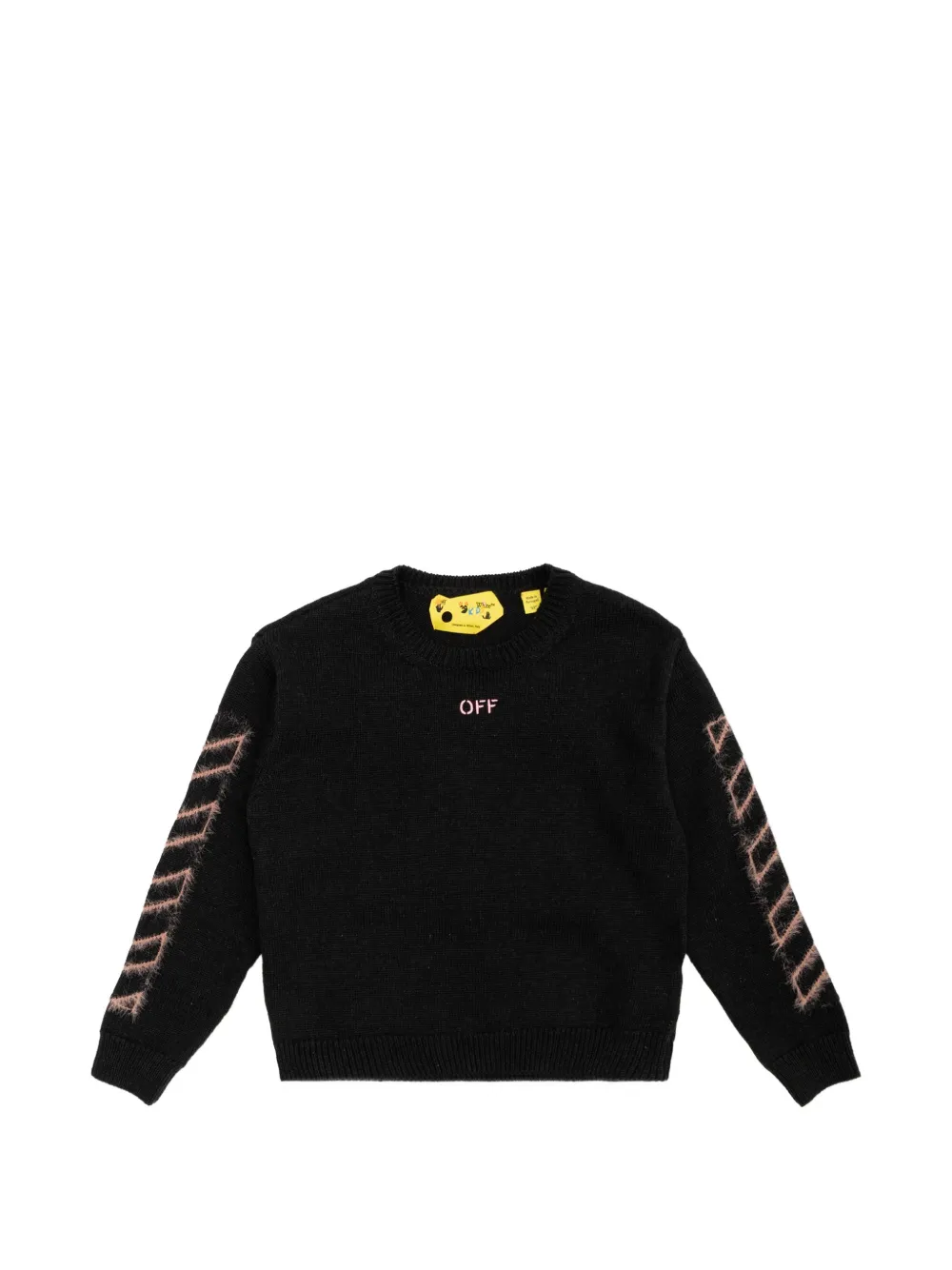 Off-White Kids Arrows Diagonals sweater Zwart