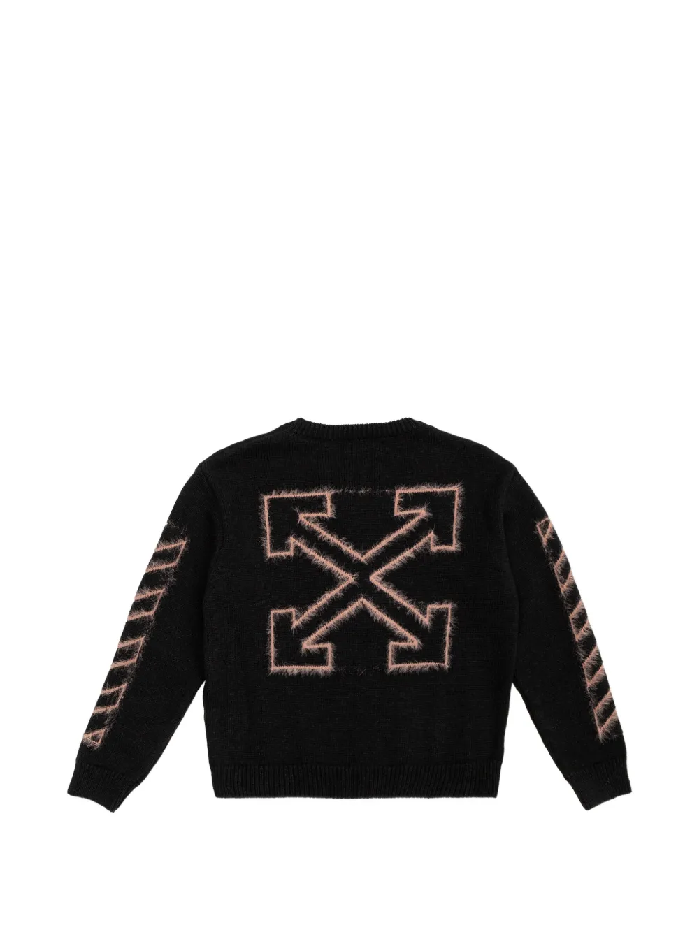Off-White Kids Arrows Diagonals sweater Zwart